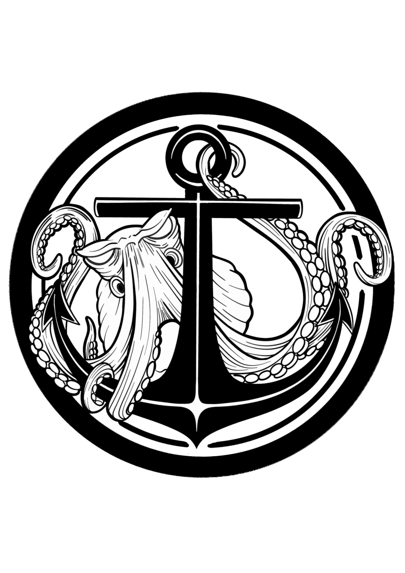 Ancre Noire tatouage